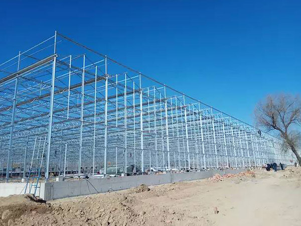 沈陽溫室大棚工程骨架施工